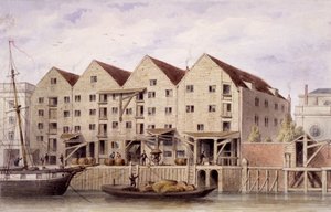 Vue du quai de Chamberlain, Tooley Street, Bermondsey, Londres, 1846 - Unbekannt