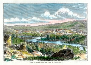 Vue de Comayagua, République du Honduras, vers 1880 - Unbekannt