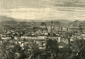 Vue de Florence depuis le Belvédère, 1890 - Unbekannt
