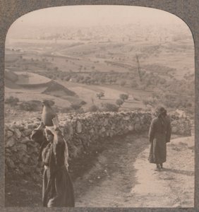 Vue de Jérusalem depuis la maison de Peter, vers 1900 - Unbekannt