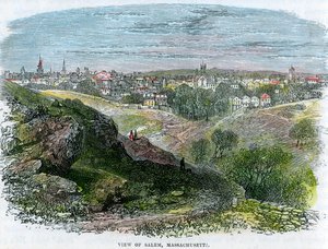Vue de Salem, Massachusetts, USA, c1860