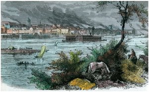Vue de Saint-Louis, Missouri, USA, vers 1880 - Unbekannt