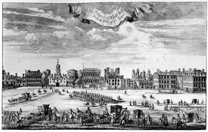 Vue de Whitehall depuis St James