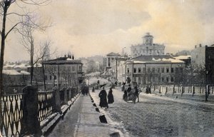 Vue de la rue Znamenka en hiver, Moscou, Russie - Unbekannt