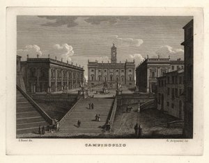 Vue du Capitole, Rome, avec le Palazzo Senatorio
