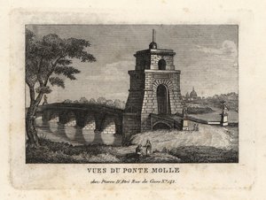 Vue du pont Milvius, Rome - Unbekannt