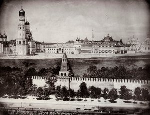 Vue du Kremlin de Moscou, Russie, vers 1870-1875