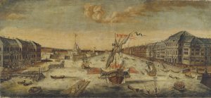 Vue des rives de la Neva, 1753 - Unbekannt