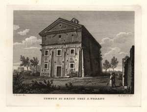 Vue du Temple de Bacchus, Rome - Unbekannt