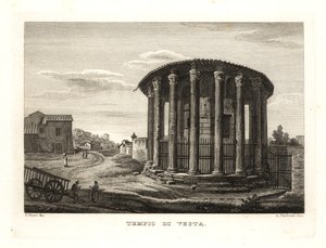 Vue du Temple de Vesta, Rome - Unbekannt