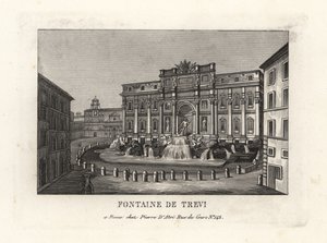 Vue de la Fontaine de Trevi, Rome