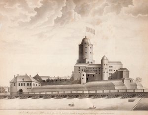 Vue du château de Vyborg, vers 1840 - Unbekannt