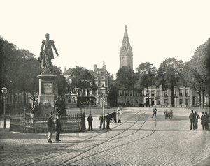 Vue de la place Vyverberg, La Haye, Pays-Bas, 1895 - Unbekannt