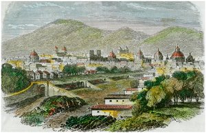 Vue de la ville de Cuzco, Pérou, vers 1875 - Unbekannt