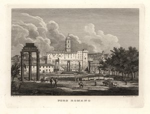 Vue des ruines du Forum Romain - Unbekannt