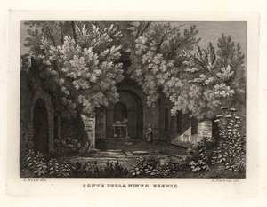 Vue de la source de la nymphe Égérie, Rome - Unbekannt