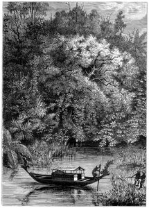 Vue sur la rivière Dodinga, Nouvelle-Guinée - Unbekannt