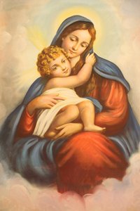 Vierge et Enfant dans une église maronite, Lomé, Togo - Unbekannt