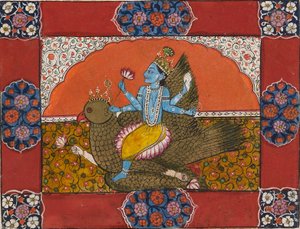 Vishnu sur Garuda, début du 19e siècle - Unbekannt