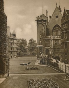 Vue des jardins de Middle Temple depuis Fountain Court, vers 1935 - Unbekannt
