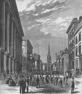 Wall Street, New York, 1866, 1938 - Unbekannt