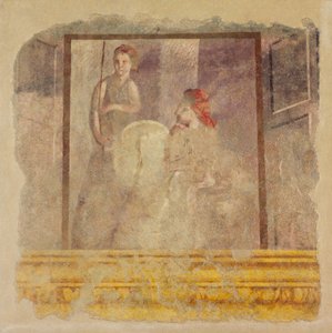 Fragment de peinture murale du mur nord de la salle H de la Villa de P. Fannius..., vers 50-40 av. J.-C. - Unbekannt