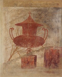 Fragment de peinture murale du péristyle de la Villa de P. Fannius Synistor..., vers 50-40 av. J.-C.
