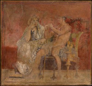 Peinture murale de la chambre H de la Villa de P. Fannius Synistor à Boscoreale, vers 50-40 av. J.-C.