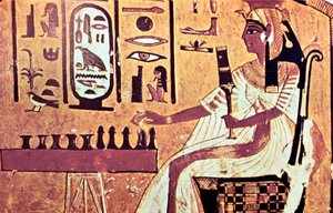 Peinture murale de la tombe de Néfertari, Thèbes, Égypte ancienne, 19e dynastie - Unbekannt