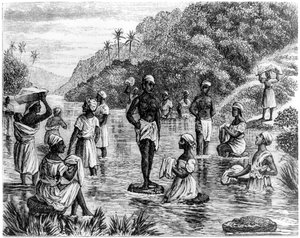 Lavage de vêtements, Saint-Domingue, 1873