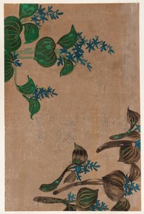 Plantes aquatiques avec fleurs bleues, période Edo, 1615-1868 - Unbekannt