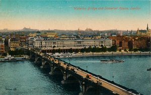 Pont de Waterloo et Somerset House, Londres, vers 1910 - Unbekannt