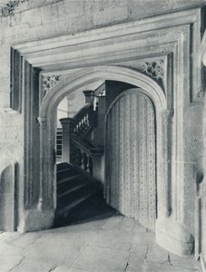 Porte nord de Waynflete, avec les escaliers du XVIIe siècle menant à l