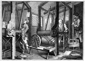 Tissage à Spitalfields, Londres, 1747-1894