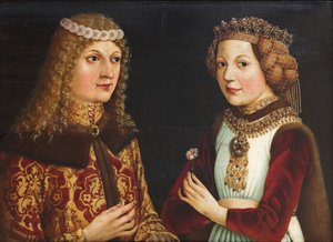 Portrait de mariage de Ladislas le Posthume 1440-1457 et Madeleine de Valois 1443-1495 - Unbekannt