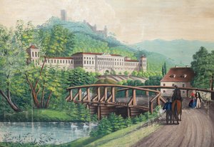 Château de Weilburg près de Baden, milieu du XIXe siècle - Unbekannt