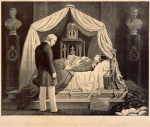 Wellington visitant les reliques de Napoléon, 19ème siècle - Unbekannt