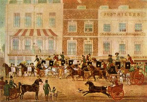 West Country Mails au Gloucester Coffee House, Piccadilly, vers 1830, 1943 - Unbekannt