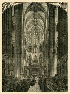 Abbaye de Westminster : Intérieur du chœur, 1881 - Unbekannt