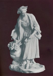 Compagnon jardinier en porcelaine blanche de Chelsea, vers 1770