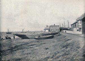 Whitstable - La plage ouest, 1895