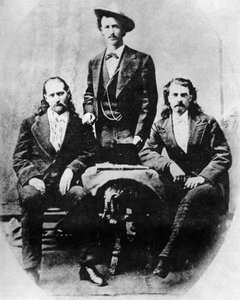 Wild Bill Hickok, Texas Jack Omohundro et Buffalo Bill Cody, vers 1870 - Unbekannt