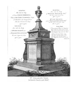 Tombe de William Hogarth, vers 1793 - Unbekannt