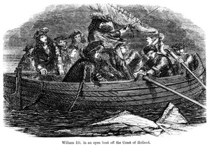 Guillaume III dans un bateau ouvert au large des côtes de Hollande - Unbekannt