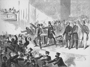 William Lloyd Garrison essayant de tenir une réunion anniversaire de John Brown au Tremont Temple, Boston - Unbekannt