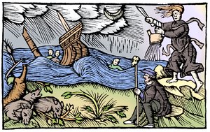 Sorcière levant une tempête, 1562