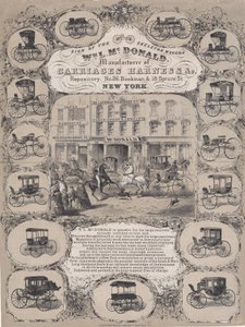 Wm. L. McDonald, fabricants de harnais de voiture & Co. Repository, No. 26 Beekman & 1..., 1852-86 - Unbekannt