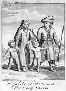 Tartares Wogulski aux frontières de la Sibérie, vers 1740 - Unbekannt
