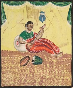 Femme jouant de la musique, 1800s - Unbekannt