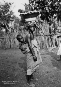 Femme et enfant, Sierra Leone, 20ème siècle - Unbekannt